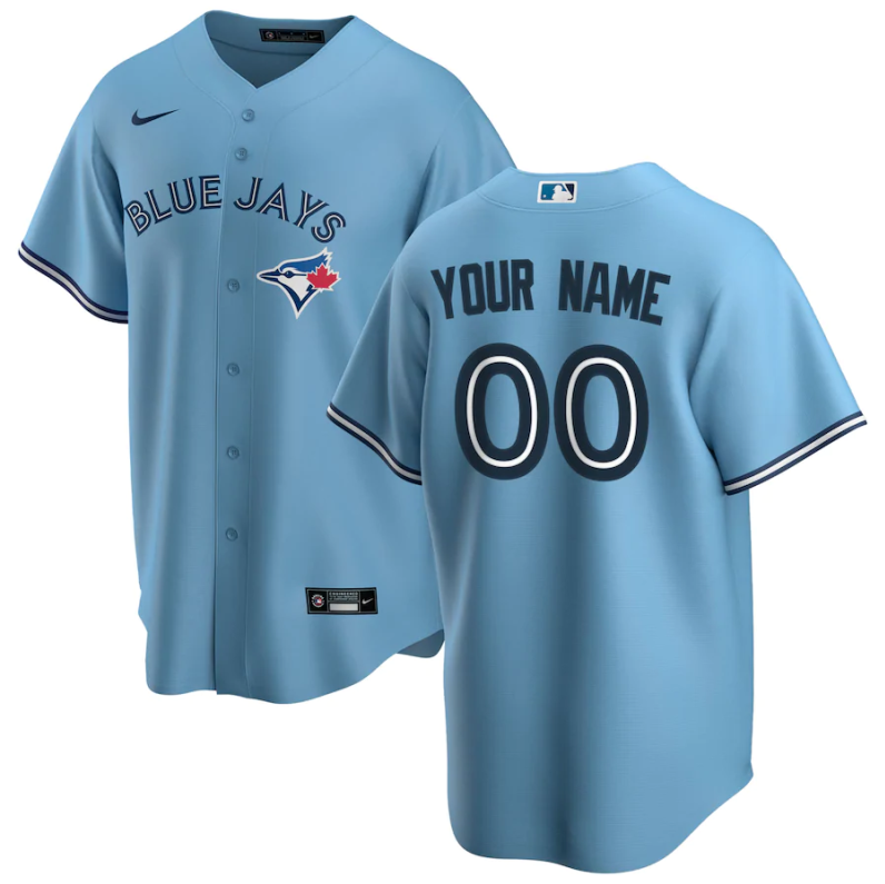 Men's Toronto Blue Jays Active Player Custom Blue Base Stitched Jersey